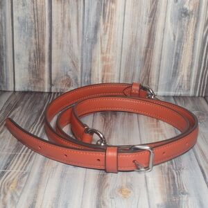 Coach Orange Leather Shoulder Bag